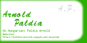 arnold paldia business card